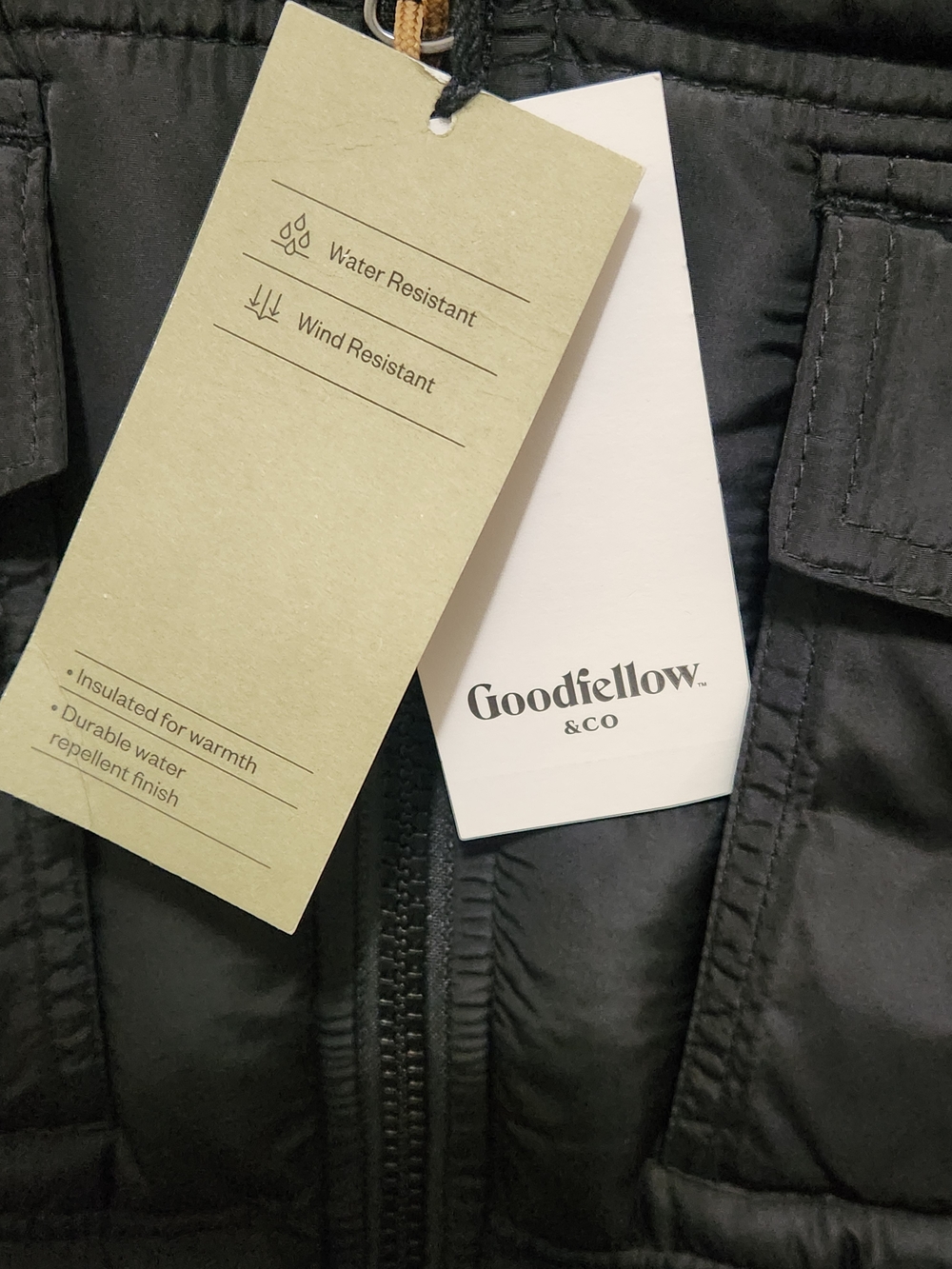 Goodfellow & Co Black Women's Water-Resistant Puffer Jacket